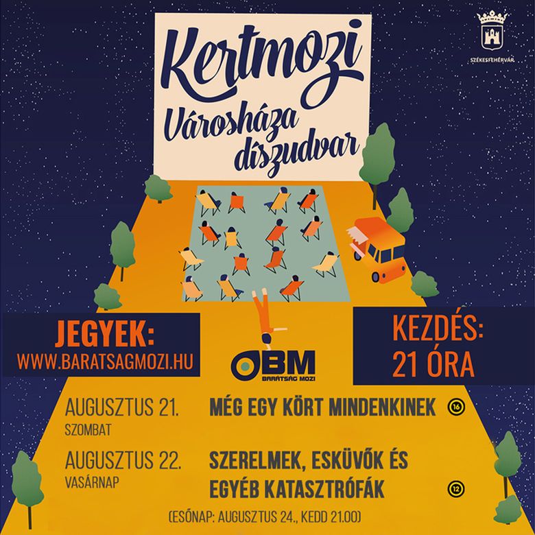 Szombaton és vasárnap újra kertmozi lesz a Városháza Díszudvarán