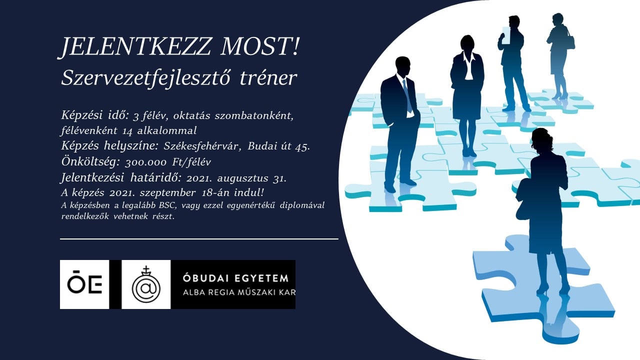 Szervezetfejlesztő tréner képzést indít az ÓE Alba Regia Műszaki Kara