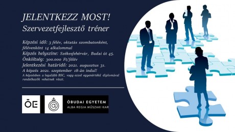 Szervezetfejlesztő tréner képzést indít az ÓE Alba Regia Műszaki Kara