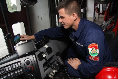 Új navigációs készülékek a székesfehérvári tűzoltóságon