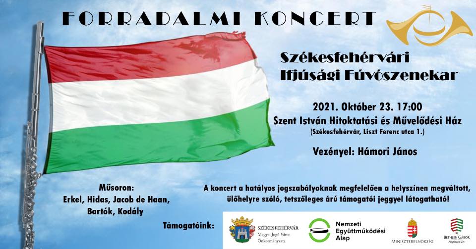 Forradalmi koncert a Székesfehérvári Ifjúsági Fúvószenekartól