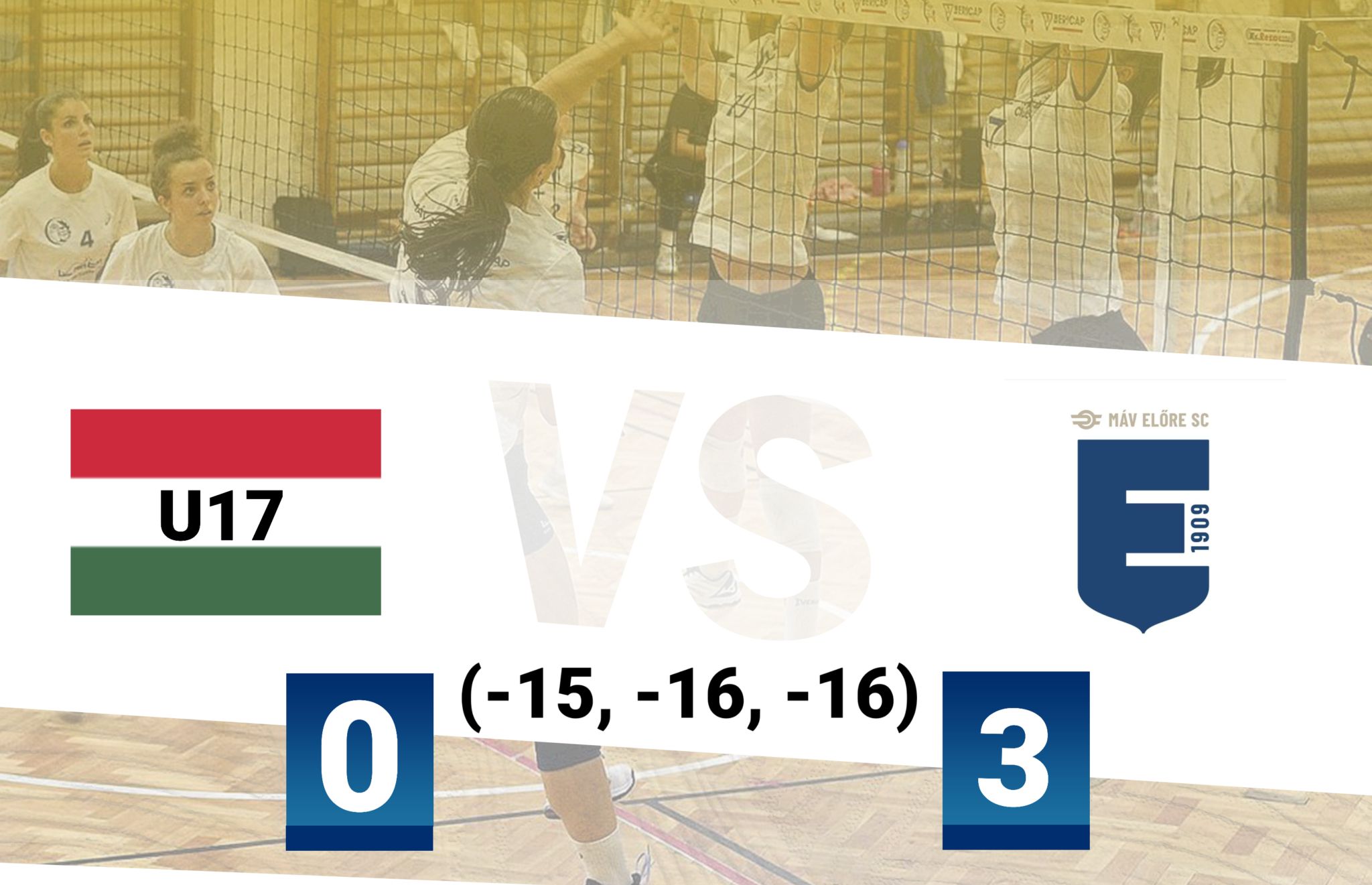 Háromból három: ismét nyertek a MÁV Előre férfi röplabdázói