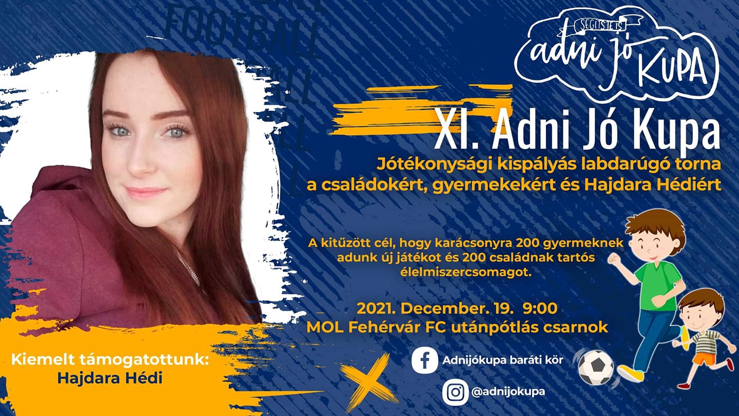 XI. Adni Jó Kupa decemberben - várják a felajánlásokat