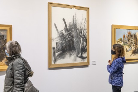 Egy európai magyar - megnyílt Szabó Ákos festőművész életmű kiállítása a Csók Képtárban