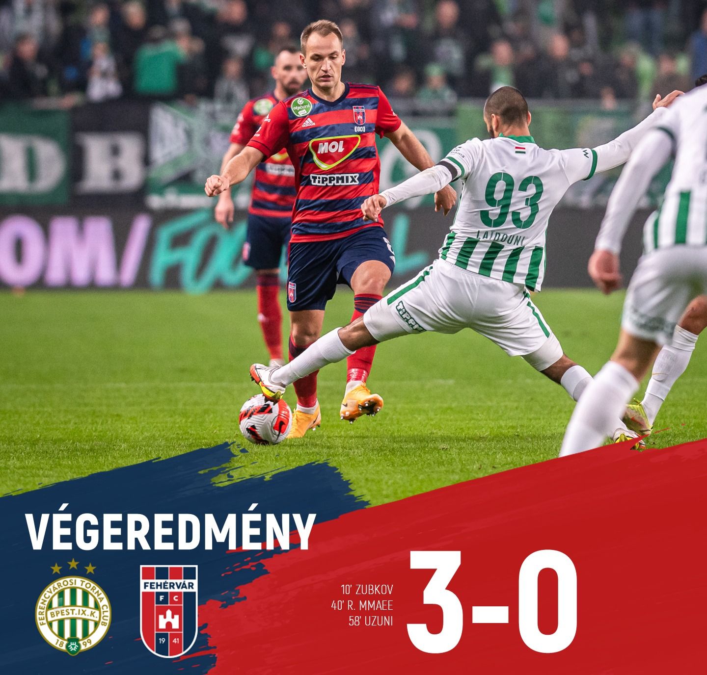MOL Fehérvár - nem sikerült a győzelem az Üllői úton