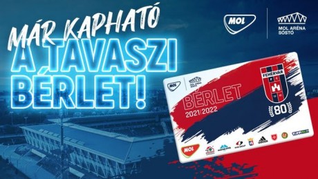 Már most megvásárolhatóak a 2022-es tavaszi bérlet a Vidi meccseire