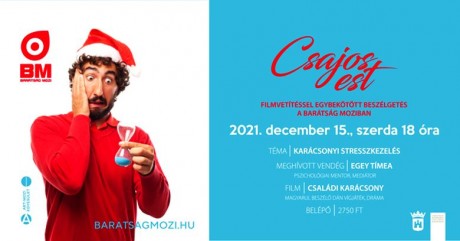 A karácsonyi stresszkezelés lesz a téma a szerdai Csajos esten a Barátságban