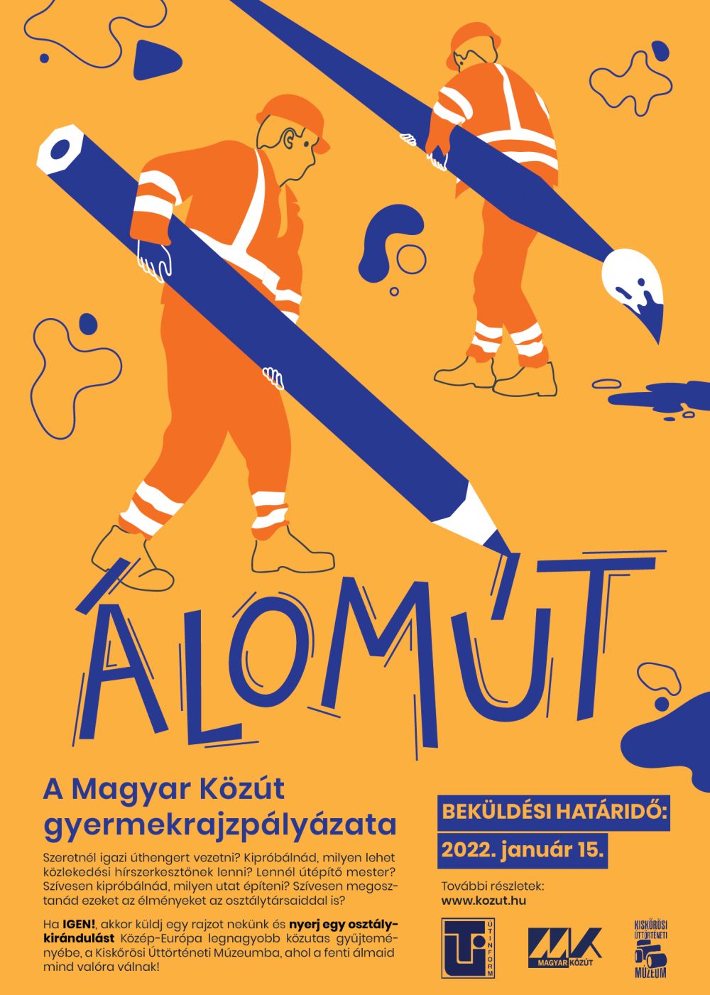 Álomút - január 15-ig lehet beküldeni a képeket a Magyar Közút gyermekrajzpályázatára