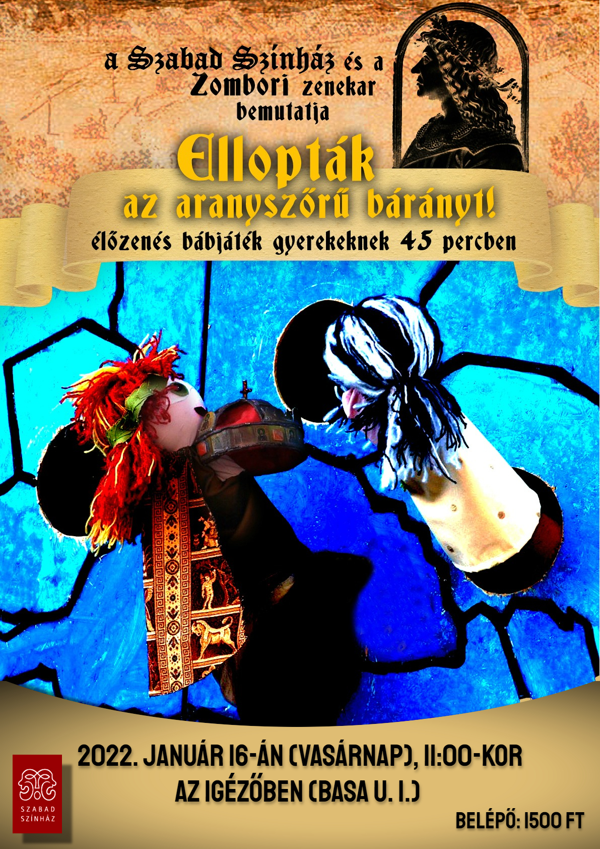 Előre bejelentett lopás Székesfehérváron – interaktív bábelőadás lesz az Igézőben