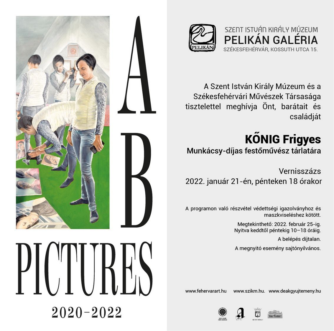 B Pictures 2020–2022 - Kőnig Frigyes tárlata nyílik meg a Pelikán Galériában