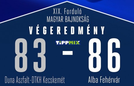 Kosárlabda: az Alba Fehérvár győzött Kecskeméten!