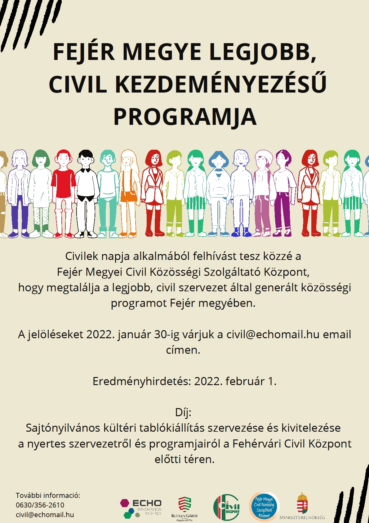 Várják Fejér megye legjobb civil kezdeményezésű programját