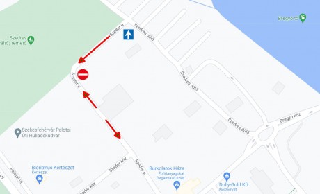 Megváltozott a forgalmi rend a Szeder utca temető melletti szakaszán