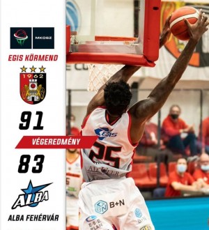 Kosárlabda. izgalmas csatában a Körmend nyert az Alba Fehérvár ellen