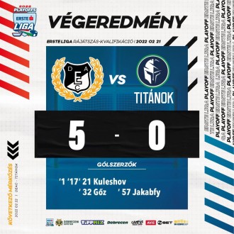 Jégkorong: Fehérvári Titánok vereség a rájátszás első mérkőzésén