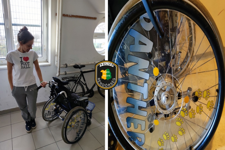 Megtalálták és visszaadták tulajdonosának az ellopott kerekesszéket a rendőrök