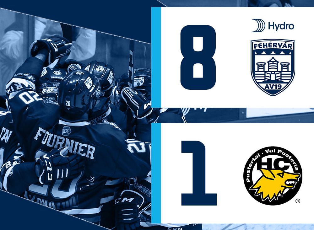 Jégkorong - kiütéses Hydro Fehérvár AV19 siker a rájátszás első meccsén