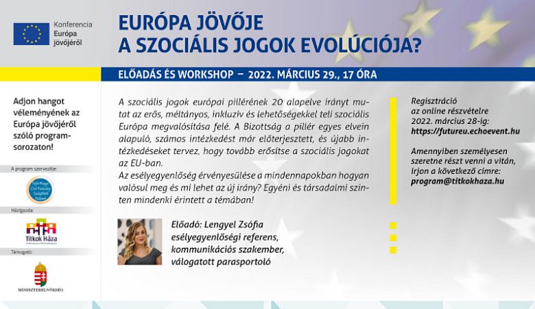 Újabb ismeretterjesztő előadásokkal folytatódik a FuturEU programsorozat a Titkok Házában