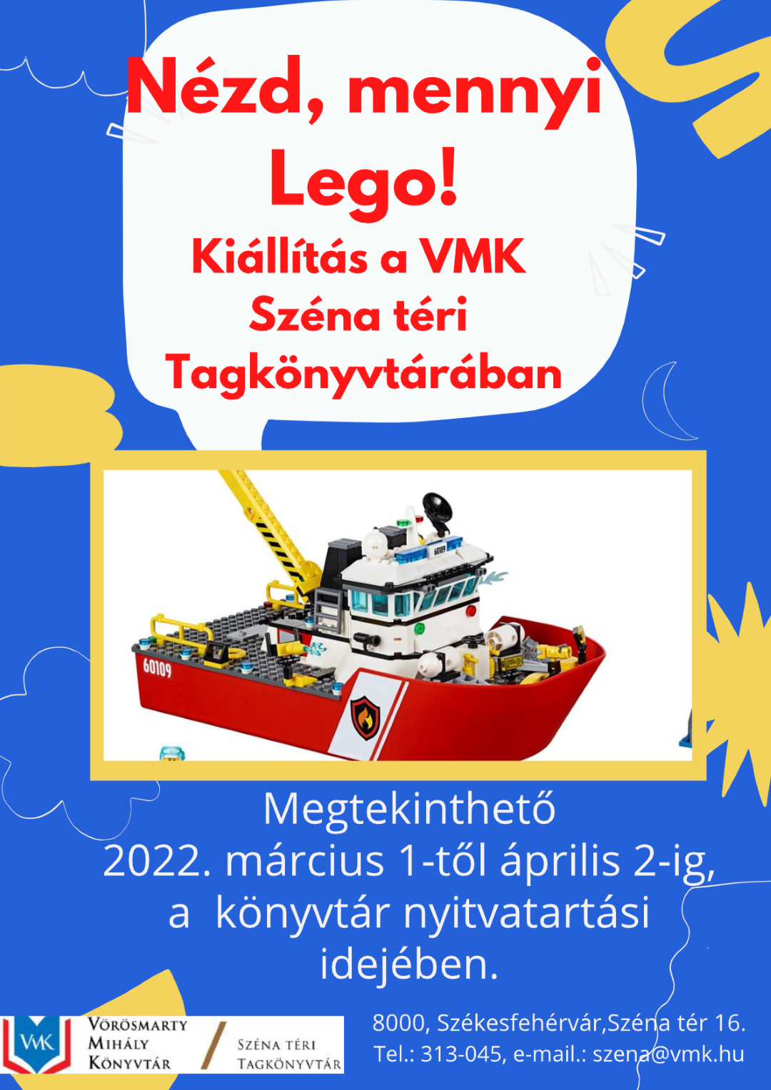 Könyvmolyképző és Lego kiállítás a Vörösmarty Könyvtárban