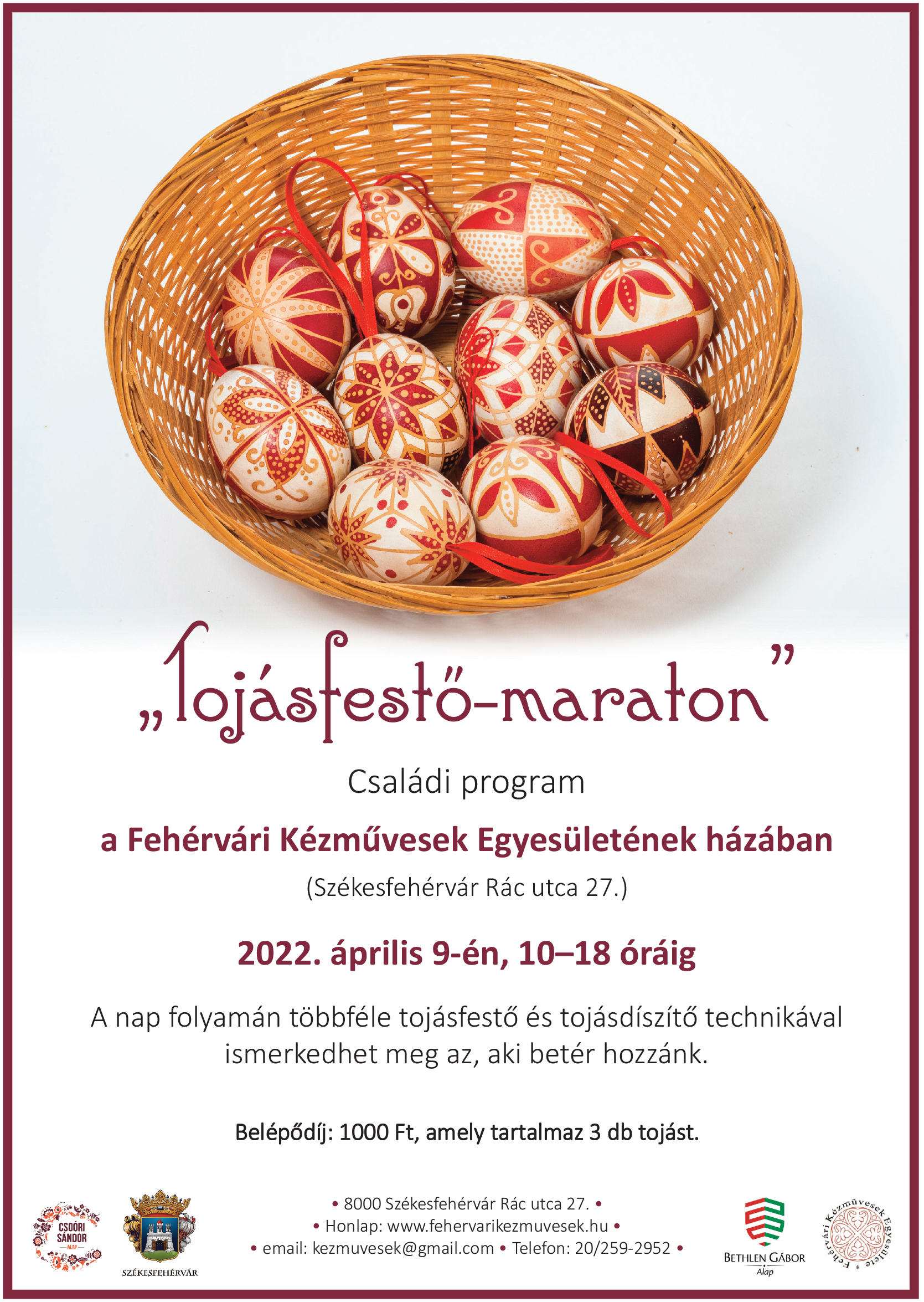 Két év kihagyás után ismét lesz tojásfestő maraton a fehérvári kézművesekkel