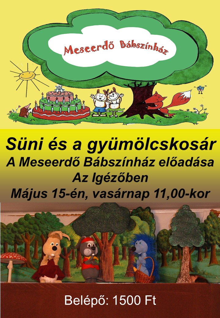 Süni és a gyümölcskosár - bábszínházba várják a gyerekeket vasárnap Fehérváron