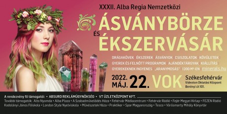 80 kiállító mutatkozik be a hétvégén az Alba Regia Nemzetközi Ásványbörzén és Ékszervásáron