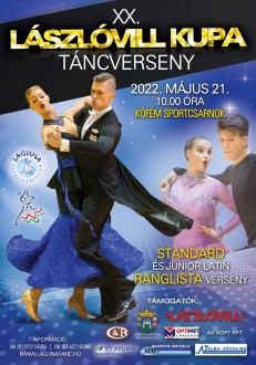 Szombaton rendezik a XX. Lászlóvill Kupát és Ranglista Táncversenyt a Köfém Sportcsarnokban,