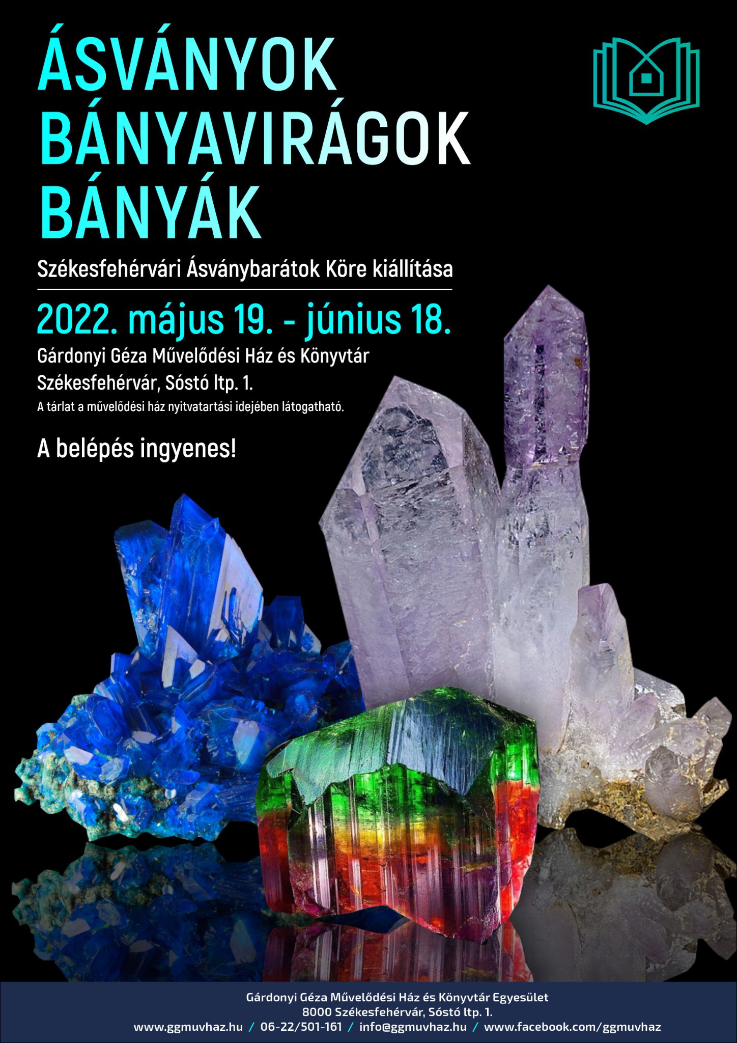 Ásványok, bányavirágok, bányák - Kiállítás nyílik délután a Gárdonyi Géza Művelődési Házban