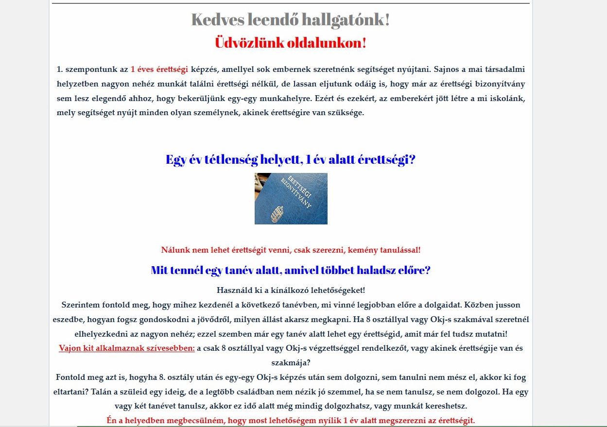 Online érettségit hirdettek, csalás miatt fehérvári gyanúsítottak is rendőrkézre kerültek