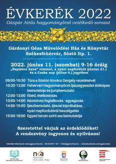 Napisten hava - szombaton Sóstón folytatódik az Évkerék 2022