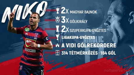 Köszönjük Niko! - Távozik a fehérvári klubrekorder
