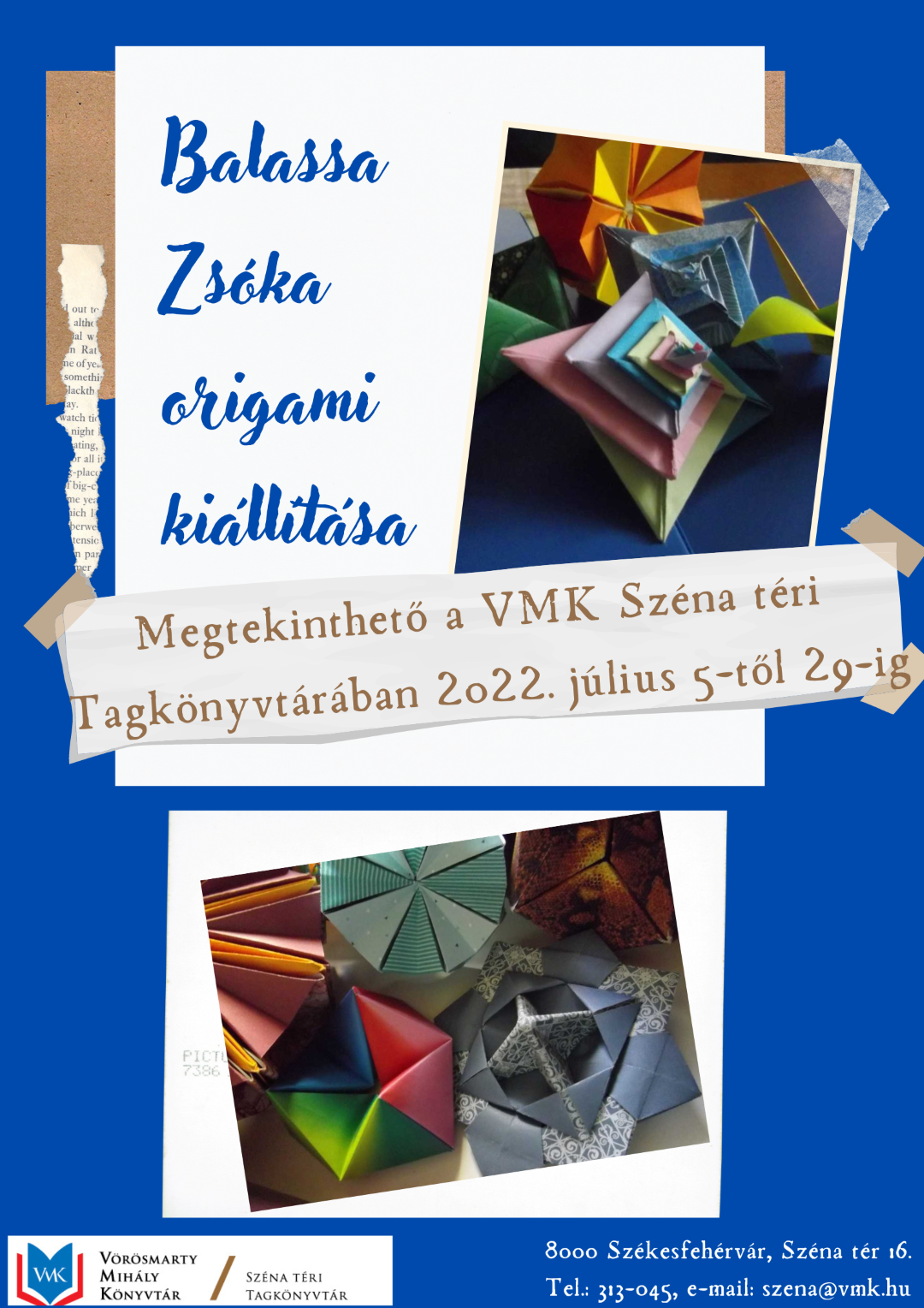 Origami-kiállítás a Vörösmarty Mihály Könyvtárban