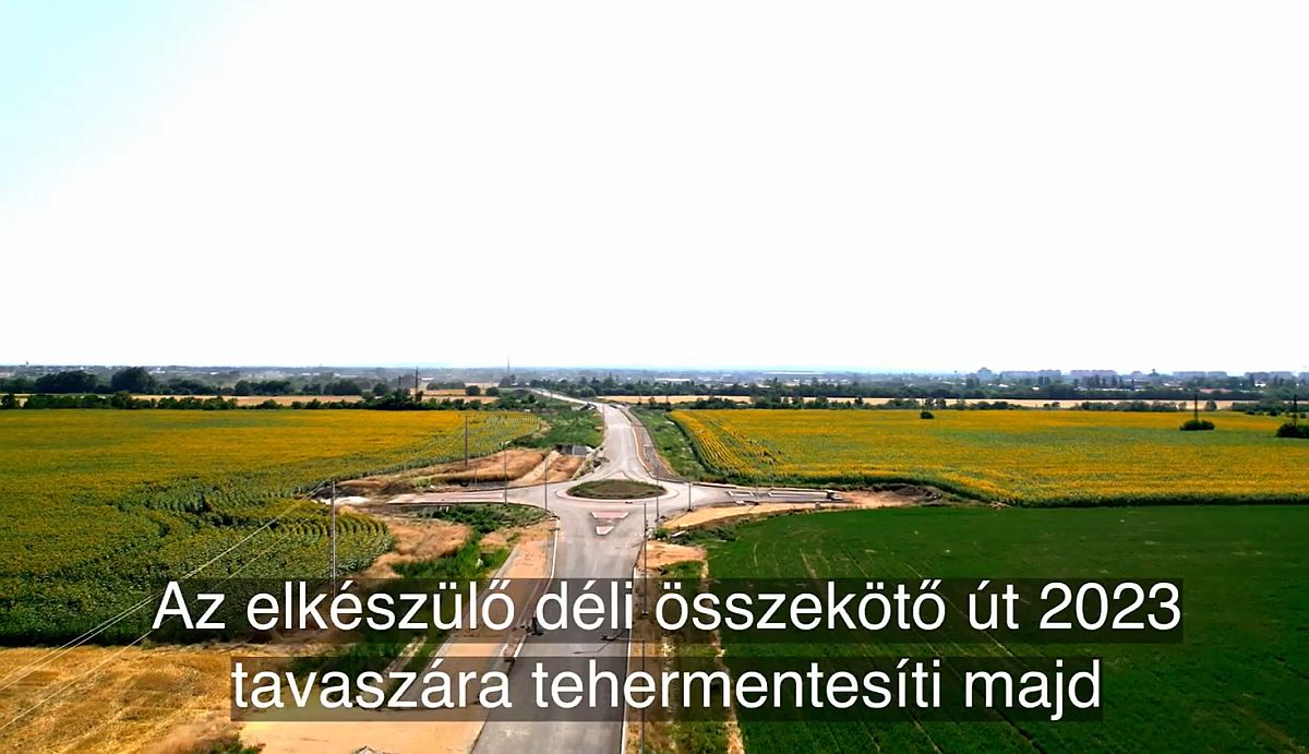 Tervezetten halad a déli összekötő út építése - kerékpárút is lesz mellette