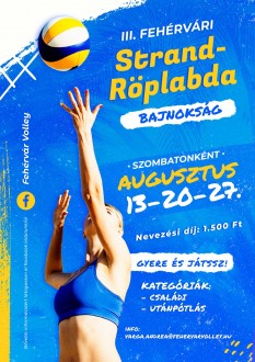 Három héten át pattog majd a strandröplabda a fehérvári bajnokságon