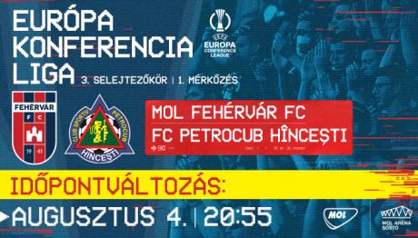 Hazai pályán folytatja a selejtezőket a MOL Fehérvár FC