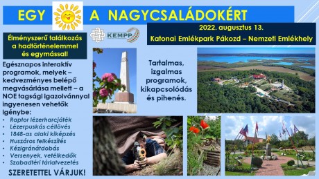 Nagycsaládosok Napja augusztus 13-án a KEMPP-ben