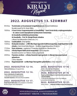 Folkfesztivál, történelmi előadások, fúvós örömzene szombaton a Királyi Napokon