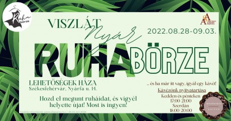 Ingyenes ruhabörzét rendez az iskolakezdés hetében az Alba Sansz