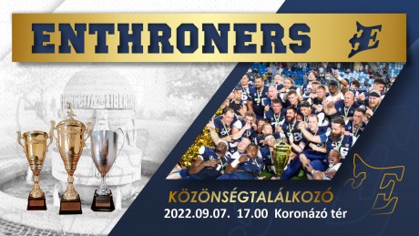 Közönségtalálkozóval ünnepel ma a Fehérvár Enthroners a Városház téren