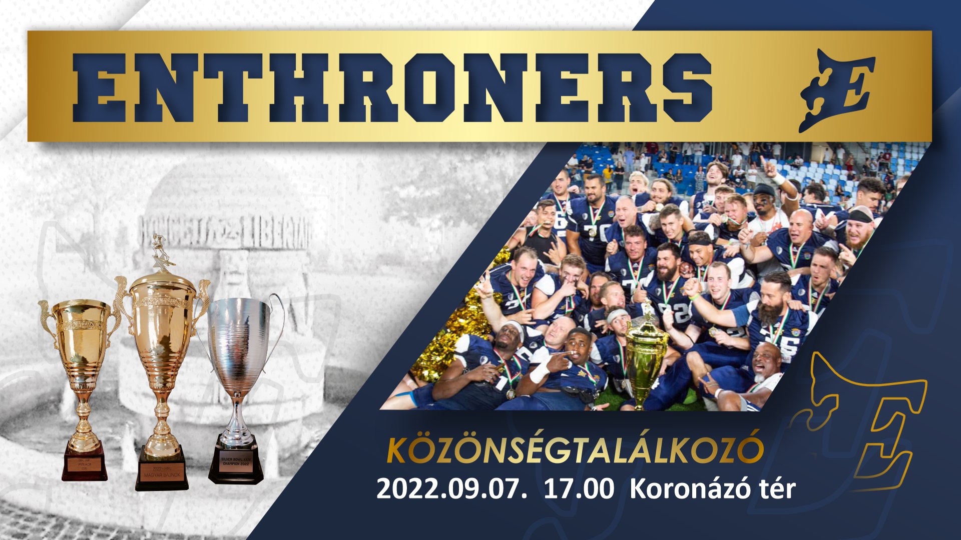 Közönségtalálkozóval ünnepel ma a Fehérvár Enthroners a Városház téren