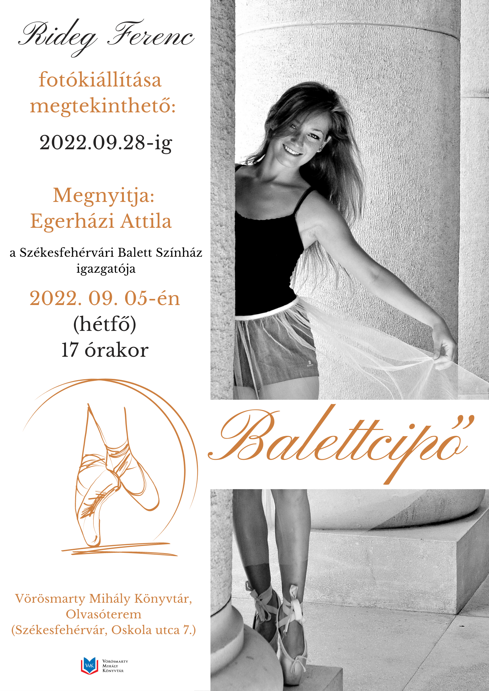 Balettcipő - hétfőn nyílik Rideg Ferenc fotóművész kiállítása