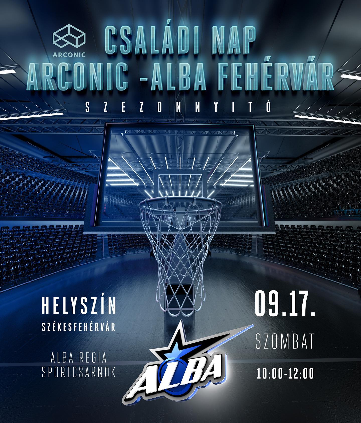 Szezonnyitó családi napot szervez szombaton az Arconic – Alba Fehérvár