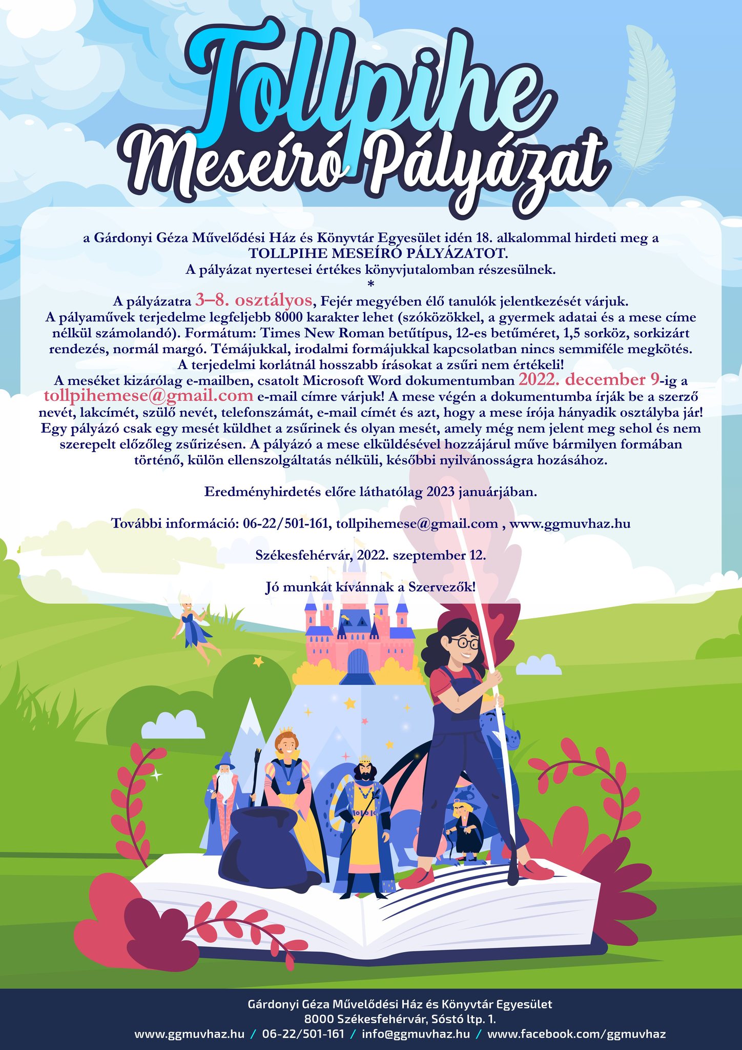 Meseírásra fel! – meghirdették a 18. Tollpihe Meseíró Pályázatot