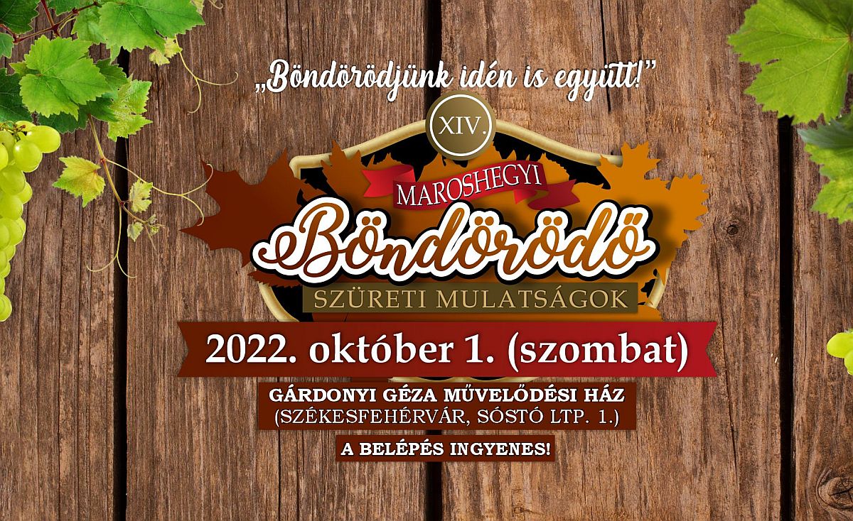 Hétvégén lesz a Maroshegyi Böndörödő a Gárdonyi Géza Művház előtti M. Tóth István téren