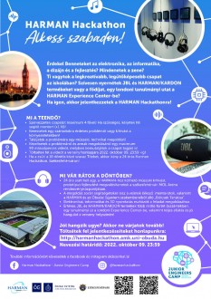 Október 9-ig jelentkezhetnek még a középiskolások a HARMAN Hackathonra