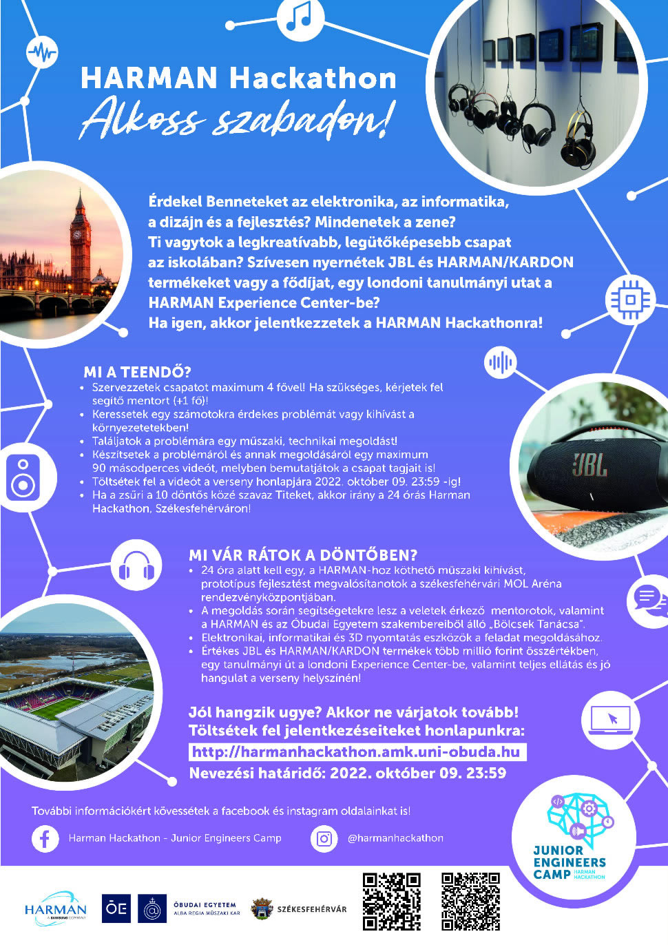 Október 9-ig jelentkezhetnek még a középiskolások a HARMAN Hackathonra