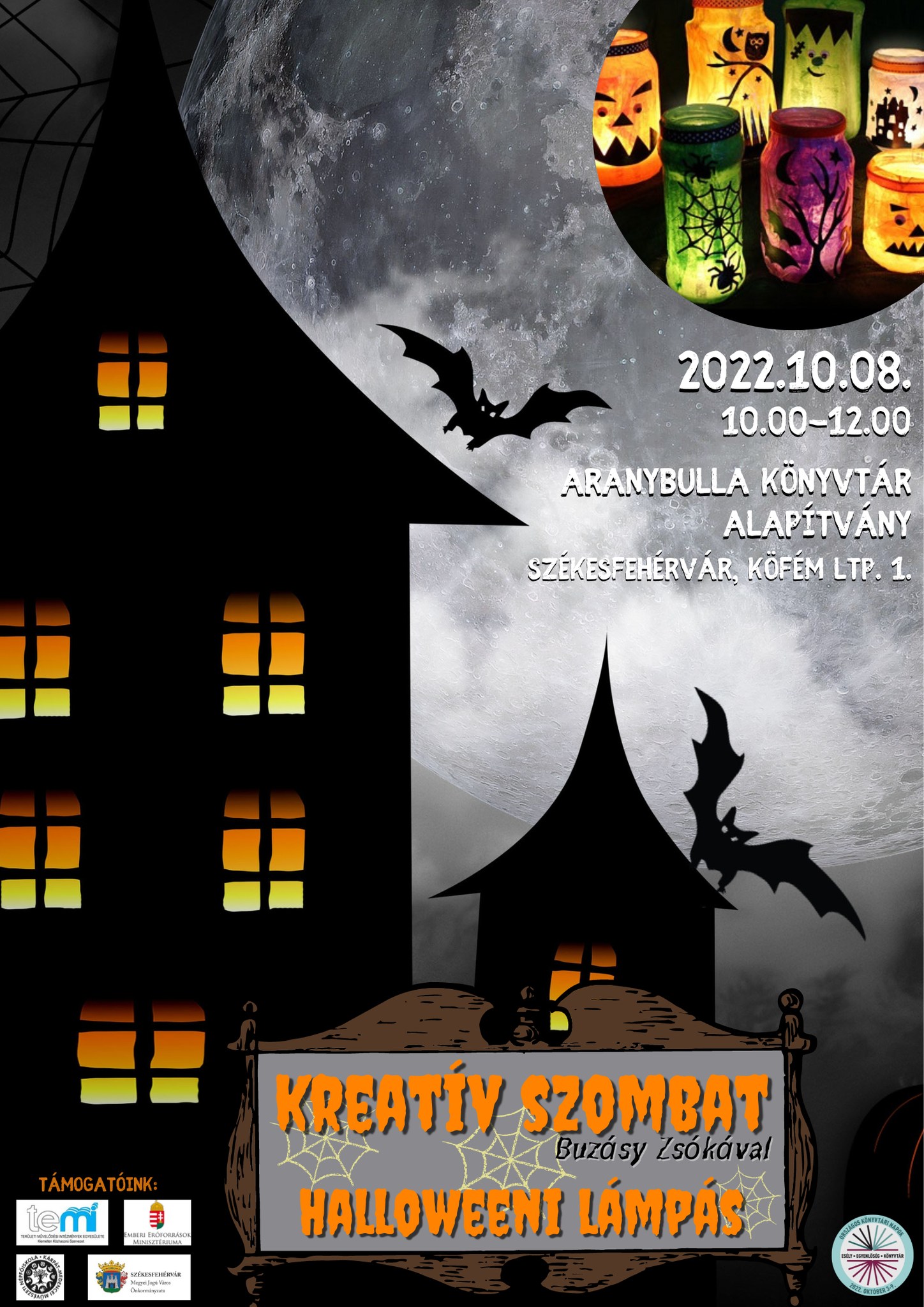Halloween-lámpás készítéssel folytatódik a Kreatív Szombat az Aranybullában