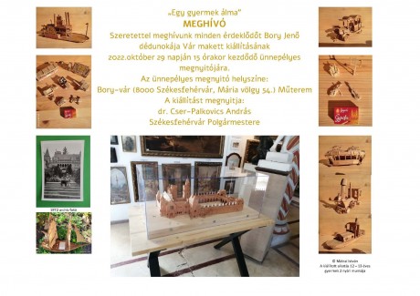 Kiállítják a Bory-vár fogpiszkálókból készült makettjét