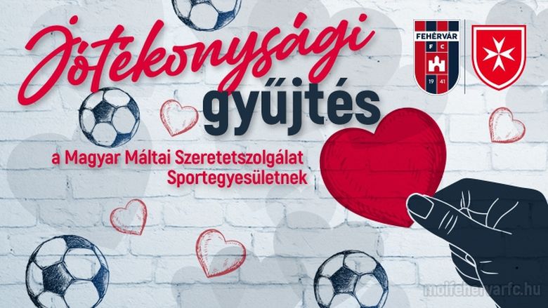 A Magyar Máltai Szeretszolgálat SE-nek gyűjtenek az FTC elleni bajnoki mérkőzésen