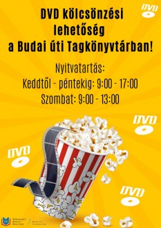 DVD-kölcsönzési lehetőség a Budai úti Tagkönyvtárban